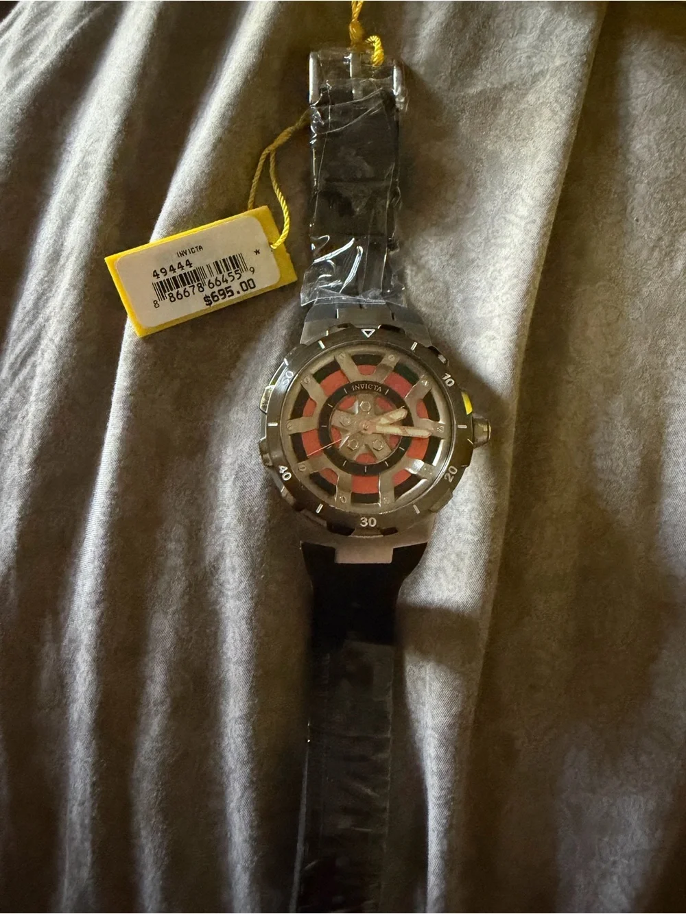 Invicta Racing Stint Master Men's Watch - Black & Orange